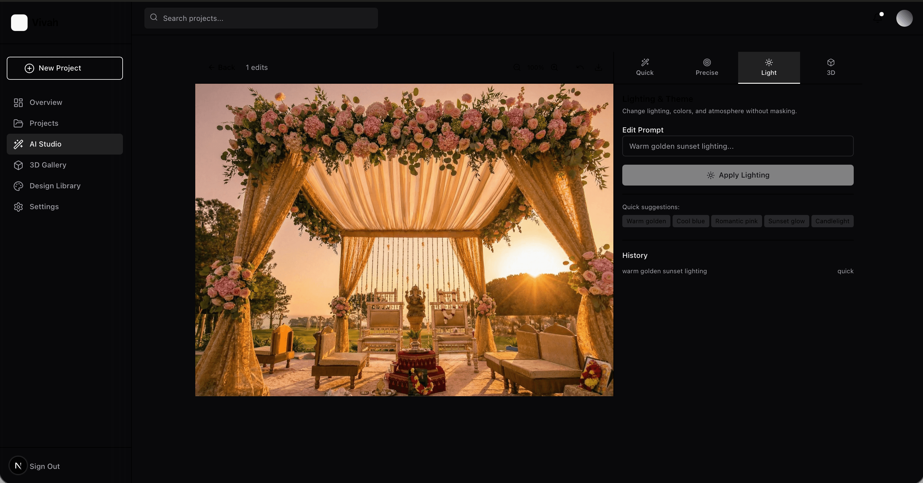 Vivah — production screenshot